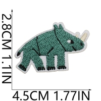 Patchs thermocollants brodés sur le thème de la forêt fantastique, animaux (tigre, crocodile), plantes, et patchs brodés avec logo personnalisé pour sacs et chapeaux