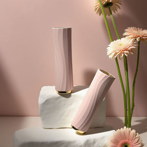 บลัชออนพลาสติกสีชมพูแท่งลิปสติกหลอดบรรจุภัณฑ์เครื่องสำอางแบบปรับแต่งได้สำหรับการแต่งหน้า3กรัม - Product Image 5