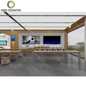 Luxury Mobile Phone Shop Design Custom Durable Phone Display Counter Table For Mobile Phone Display Cabinet Showcase - Product Image 1