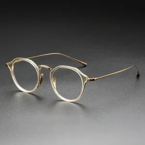 แว่นตาแฟชั่นสำหรับผู้หญิงเสิ่นเจิ้นแว่นตาไทเทเนี่ยมกันแสงสีฟ้า KMN1113จากผู้ผลิตในจีน