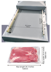 <span class=keywords><strong>Machine</strong></span> de mise <span class=keywords><strong>sous</strong></span> <span class=keywords><strong>vide</strong></span> à deux chambres de grande taille pour usage commercial, idéale pour les boucheries, la viande, les aliments frais, le fromage et l'emballage compressé. - Product Image 2