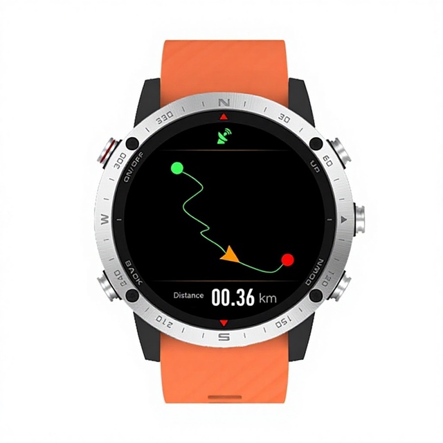 Beidou GPS Sports Watch Chronograph Heart Rate Monitoring Track-and-Route Navigation Swimming Cycling Triathlon Unisex Outdoor