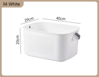 Panier à linge sale en forme de rotin en plastique facile à utiliser et panier à linge en plastique panier de rangement pour vêtements sales