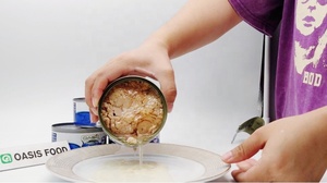 140g di fabbrica popolare miglior prezzo di buona qualità popolare pezzo di tonno in scatola in olio vegetale con coperchio facile da aprire tonno in scatola - Product Image 3