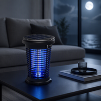 Lampe Solaire Anti-Moustiques d'Été, Destructeur d'Insectes Extérieur, Veilleuse pour Jardin, Patio, Barbecue et Camping