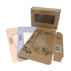 wholesale custom logo printed cardboard homemade handmade gift packaging kraft paper soap box with window
