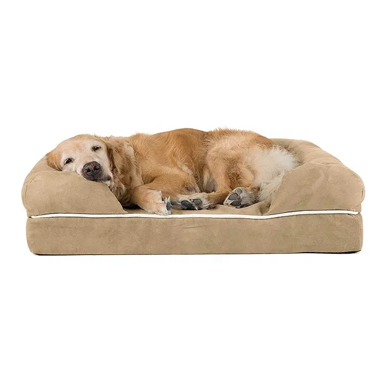 Oem soffice Pet pieghevole grazioso principessa Memory Foam ortopedico divano a forma di grande lettino per cani