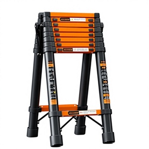<span class=keywords><strong>Escalera</strong></span> Telescópica de Acero al Carbono Reforzado, Capacidad de Carga de 150 kg, Altura Extendida de 2 m, Uso en Exteriores, Hogar e Ingeniería, Multifuncional - Product Image 6