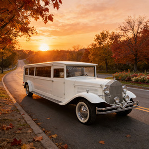 Carroza Fúnebre Blanca Estilo Clásico Vintage para el Transporte <span class=keywords><strong>de</strong></span> Ataúdes, el Acompañamiento <span class=keywords><strong>de</strong></span> Almas Fallecidas y las Procesiones Fúnebres - Product Image 1