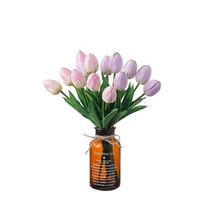 Flores Artificiales de Tulipán Grass And Tree Wisdom, Decoraciones de Boda de Plástico, Rojo, Morado, Rosado, Verde, Morado Claro, Morado Oscuro - Product Image 5
