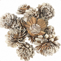 Fleurs artificielles Shola Dahlia faites à la main de 8 cm en forme de cœur pour décorations florales de mariage, de remise de diplôme et de maison
