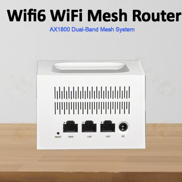 WiFi 6 Mesh System for Large House AX1800 Dual-Band Stable Connection Easy Setup Mesh WiFi System Supports 50+ Devices
