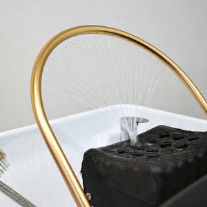 Japanese Luxury PU Leather Shampoo Bed Winplus Lay Down Hair Washing Chair Thai Massage Head Spa Chair For Hair Salon Beauty Spa - Product Image 4