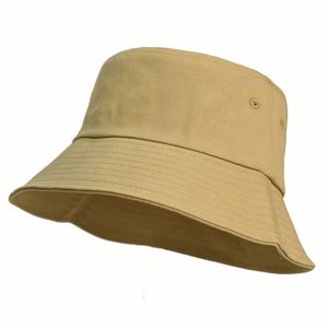 Chapeau Bob Unisexe Couleur Unie Décontracté 100% Coton Protection Solaire Extérieure Ski Pêche Marque Personnalisée Vente en Gros - Product Image 5