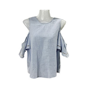 <span class=keywords><strong>Blusas</strong></span> de Mujer de Alta Calidad, Diseño Nuevo y Personalizado, Estilo Dulce, Casual, Color Azul Cielo - Product Image 2