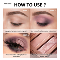 Palette de fards à paupières waterproof scintillants et mats de votre marque – Maquillage naturel longue tenue, pigmenté, végétalien, marque privée