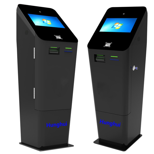 Interactive Note Validator Bill Payment Ticket Vending Self Service Kiosk Machine Capacitive Touch Screen Thermal Printer SDK