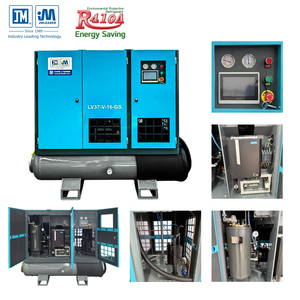 Compresor de Aire de Tornillo Rotativo <span class=keywords><strong>JM</strong></span> 16bar CE 4 en 1 con PLC, 15KW, 22KW, 37KW, Secador de Aire para Corte Láser, Tanque de 300L, 460L, 800L - Product Image 5