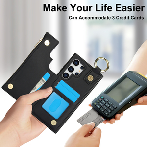Wallet trường hợp tương thích với Samsung A16 bảo vệ bìa sau Trường hợp với chủ thẻ PU da chân đế khe cắm thẻ điện thoại trường hợp - Product Image 5