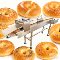 Mesin Pembuat Bagel Otomatis Industri Harga Pabrik Komersial Mesin Pembentuk dan Penggulung