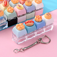 Porte-clés clavier 4 touches mini-aliments mignons en gros, jouet anti-stress, cadeaux fantaisie personnalisés pour enfants, cadeau promotionnel