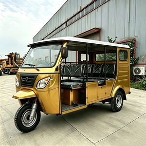 Triciclo de Pasajeros Amarillo a Gasolina para Exportación Transfronteriza, Tuk Tuk de Pasajeros Multisitio, <span class=keywords><strong>Taxi</strong></span> de Tres Ruedas a Gasolina - Product Image 5