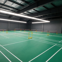 Sol de terrain de padel Laikeman de qualité supérieure, rembourré, épaisseur 3 mm, écologique, intérieur/extérieur, surface composite acrylique PVC stable, sport