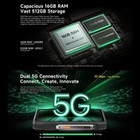 Vente en gros de téléphones robustes Ulefone Armor 33 Pro, vision nocturne, 16 Go + 512 Go, IP68/IP69K, 25500 mAh, NFC, téléphone mobile 5G