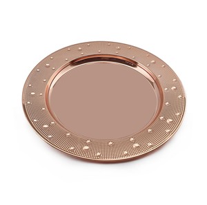 Plateau de service plat en acier inoxydable durable et écologique pour la décoration de table de restaurant, plusieurs tailles et couleurs disponibles, plateaux OEM - Product Image 6