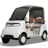 Véhicule électrique pour adultes à 4 roues et 3 places, avec toit ouvrant, vente directe du fabricant LANGTUO, vitesse maximale de 35 km/h, autonomie de moins de 100 km