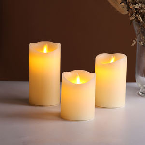 Bougie <span class=keywords><strong>LED</strong></span> à simulation de flamme mobile alimentée par piles de Mermei pour la décoration de la maison - Product Image 3