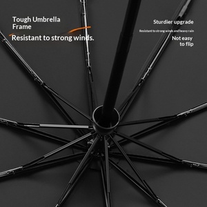 10 Bone Large Full-<b>Automatic</b> Folding Business Men's Dual-Use Advertising Printing <b>Umbrella</b> Manufacturers Stock - Product Image 4