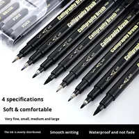 Stylo de calligraphie Guangna 207 rechargeable, stylo à pinceau souple en plastique, outil d'écriture pour copier les écritures et les signatures