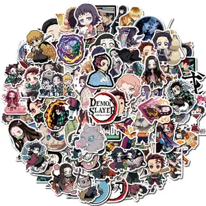 100 adet yeni hayalet Slayer Graffiti Sticker Tanjirou nezuko'ya özelleştirilebilir Sticker