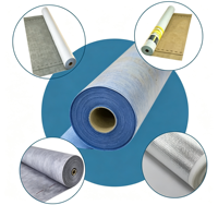 Sous-couche de toiture synthétique anti-déchirure haute résistance pour l'isolation des bâtiments, membrane respirante imperméable grise