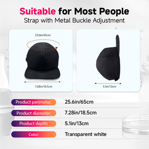 Eyco หมวกรักษา850nm 660nm เกรดทางการแพทย์หมวกรักษาด้วยแสงอินฟราเรดสีแดง LED หมวกแสงสีแดง - Product Image 4