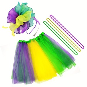 Décorations de fête HLC : Bandeaux à nœud papillon Mardi Gras, Bretelles, Boas de plumes, Masques de fête, Accessoires de festival, Cosplay ou jeu de rôle. - Product Image 6