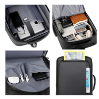 Sac à dos QXMOVING personnalisé avec logo, 17 pouces, pour voyage en plein air, pour hommes, pour ordinateur portable, de bonne qualité, avec port de charge USB