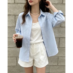 <span class=keywords><strong>Camicia</strong></span> Casual da <span class=keywords><strong>Donna</strong></span> a Maniche Lunghe, Adatta per Primavera, Estate, Autunno, Logo Personalizzabile, Top Femminile - Product Image 5
