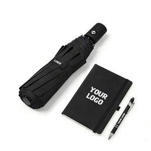 Paraguas Promocional de Negocios 190T, Plegable en Tres Secciones, con Logotipo Personalizado Impreso, Protección Anti Ultravioleta - Product Image 1