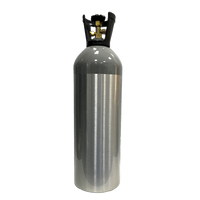 Aluminum Co2 Tank with CGA320 Valve, Cylinder, 20 lb, New