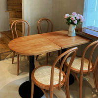 HUALIN Ensemble de chaises de style moderne pour hôtel, café, bar, restaurant, table à manger en bois massif