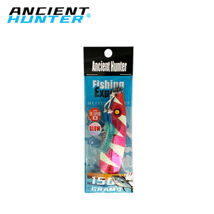 Cazador antiguo 1 unids/bolsa cebo lento Jigging máquina 150G láser luminoso Jigging cebo Metal Jigging cebo con gancho luminoso - Product Image 6