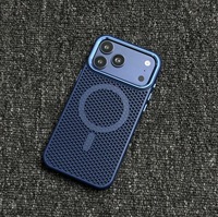 Coque de téléphone portable anti-traces de doigts de haute qualité pour 17 Pro Max, dissipation thermique, antichoc, étui magnétique en PC, cadre de caméra en métal