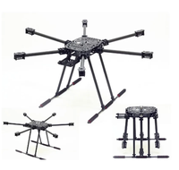 Kit Hexacoptère Pliable ZD850 avec Châssis Hexa-Rotor MM et Train d'Atterrissage Non Pliable pour Accessoires de Drones FPV