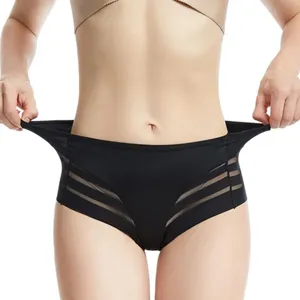 Phụ Nữ Quần Lót Eo Cao Tóm Tắt Tummy Kiểm Soát Lưới Đàn Hồi Shapewear Băng Lụa Nữ Liền Mạch Đồ Lót Sexy Đồ Lót - Product Image 4