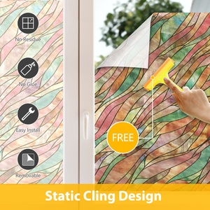 <span class=keywords><strong>Película</strong></span> de vidriera personalizada, pegatinas de ventana decorativas y de privacidad para ventana y puerta - Product Image 6