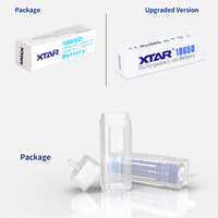 Batterie rechargeable cylindrique au lithium-ion 18650 2600 mAh de qualité supérieure, prix d'usine personnalisé Xtar Original, 3,7 V, bouton supérieur