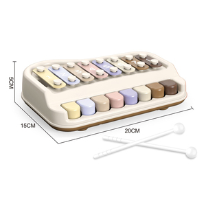 ของเล่นดนตรีเด็ก AJB 2026 พร้อมเปียโนพลาสติก 8 คีย์ สีลูกกวาด สำหรับพัฒนาประสาทสัมผัส ของขวัญเครื่องดนตรีสำหรับเด็กทารกทุกเพศ - Product Image 1