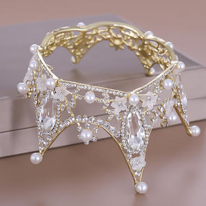 Baroque cristal diadèmes et couronnes strass bal diadème bandeau couronne mariée mariage cheveux accessoires bijoux couronne diadème cadeau - Product Image 5